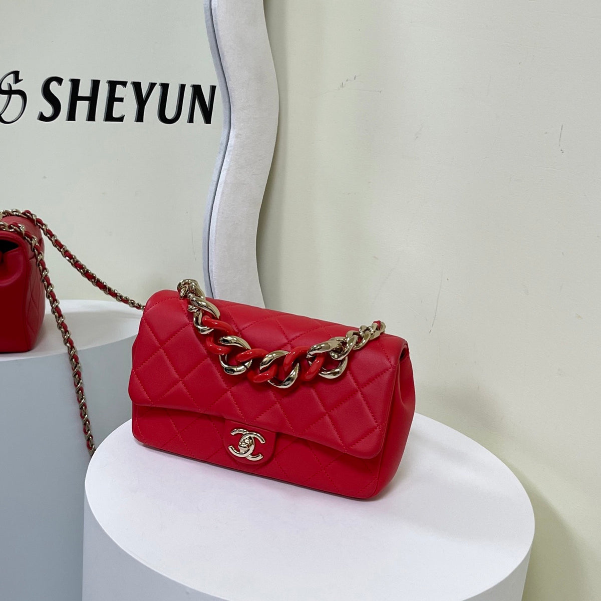 Chanel - Resort Collection Classic Flap - Leather - Red - (small)