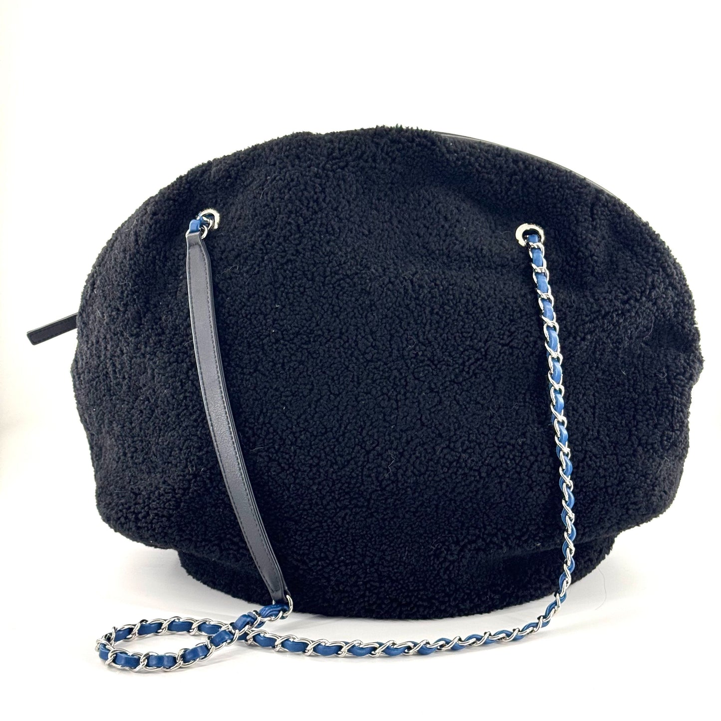 Chanel Round Bag Wool Black - view 10