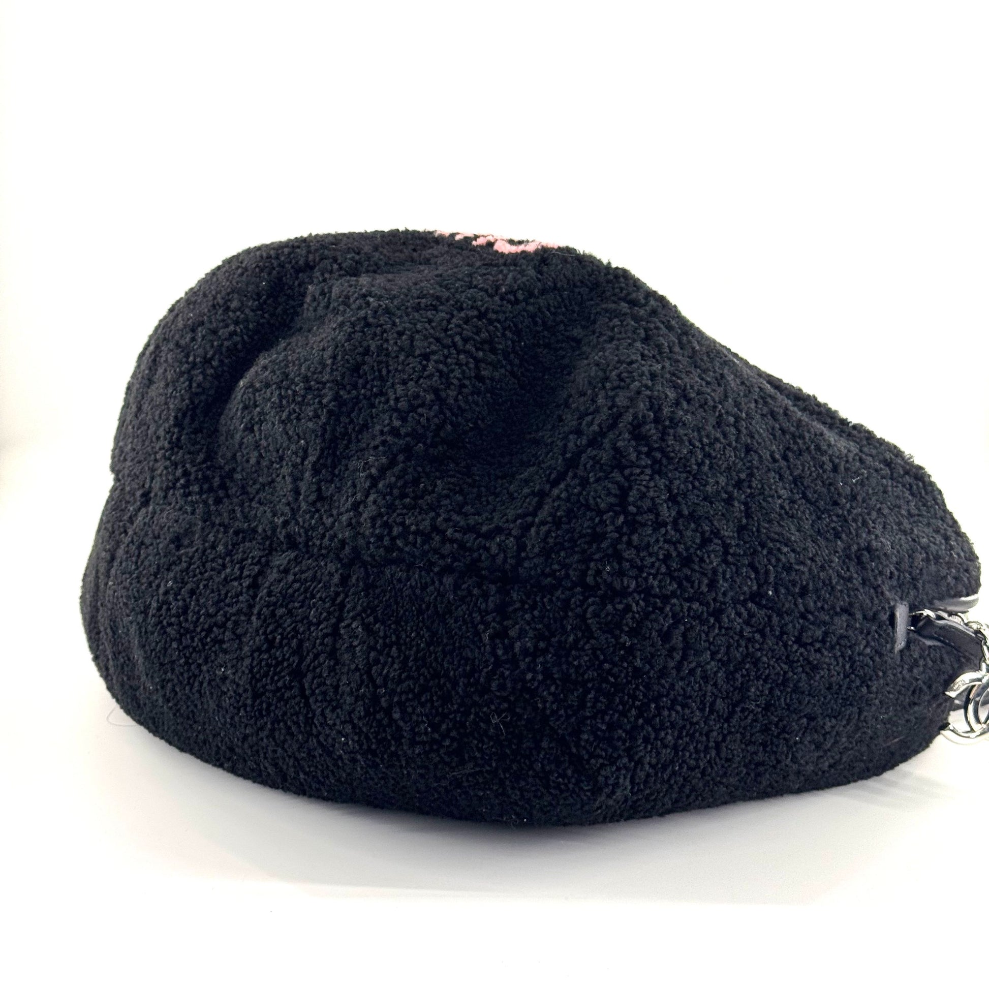 Chanel Round Bag Wool Black - view 2