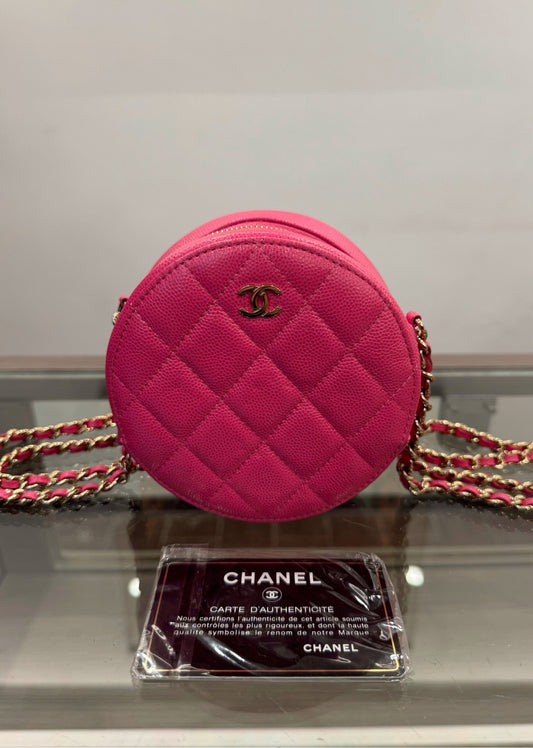 Chanel - Round Mini - Caviar leather - Pink - (mini)