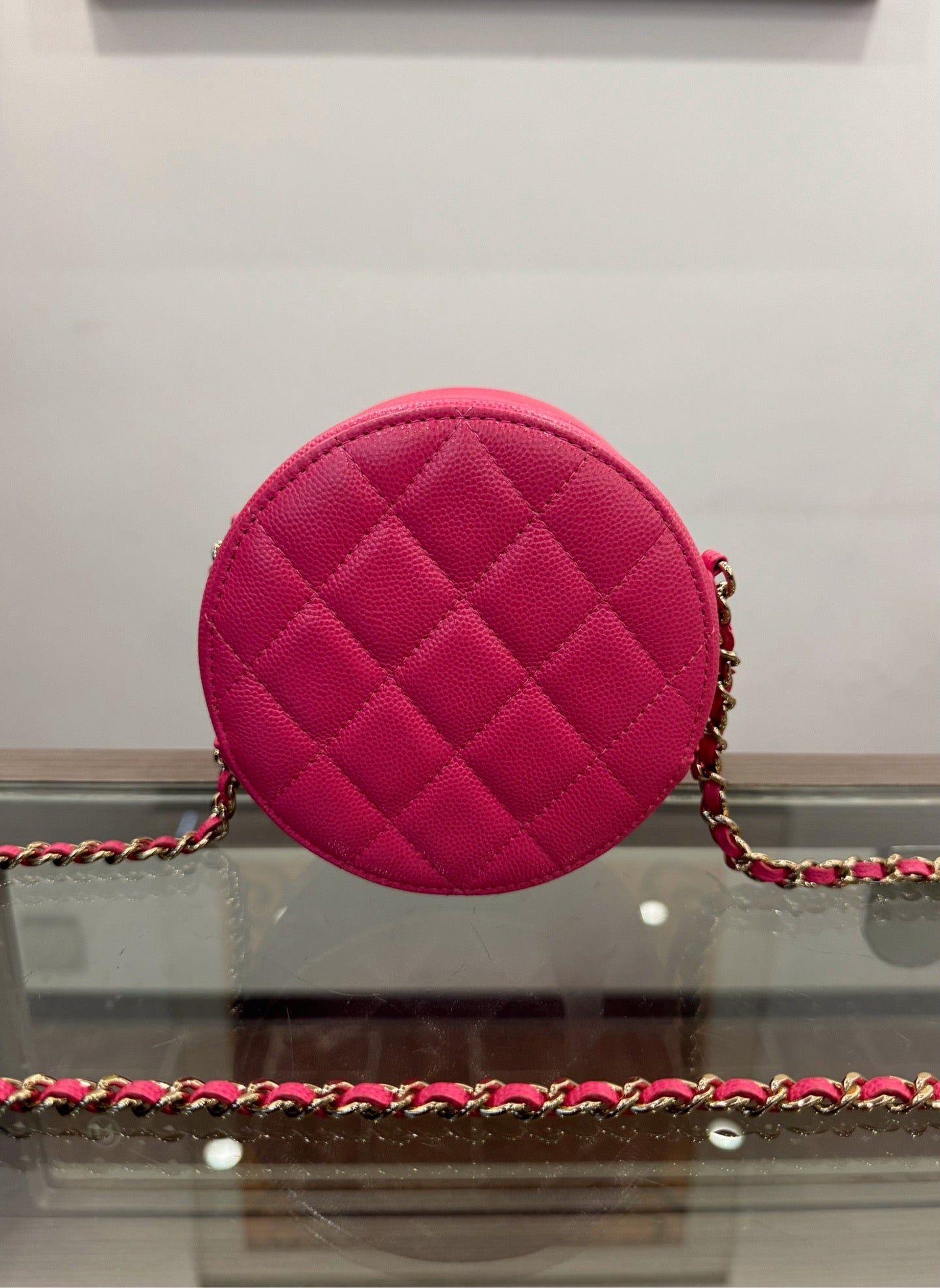 Chanel - Round Mini - Caviar leather - Pink - (mini)