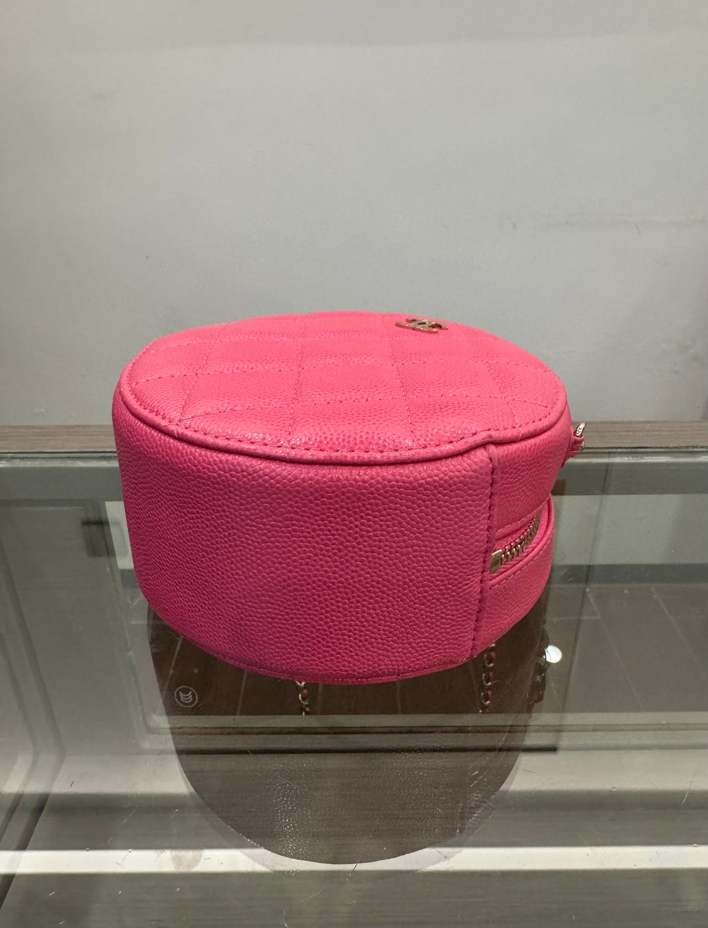 Chanel - Round Mini - Caviar leather - Pink - (mini)
