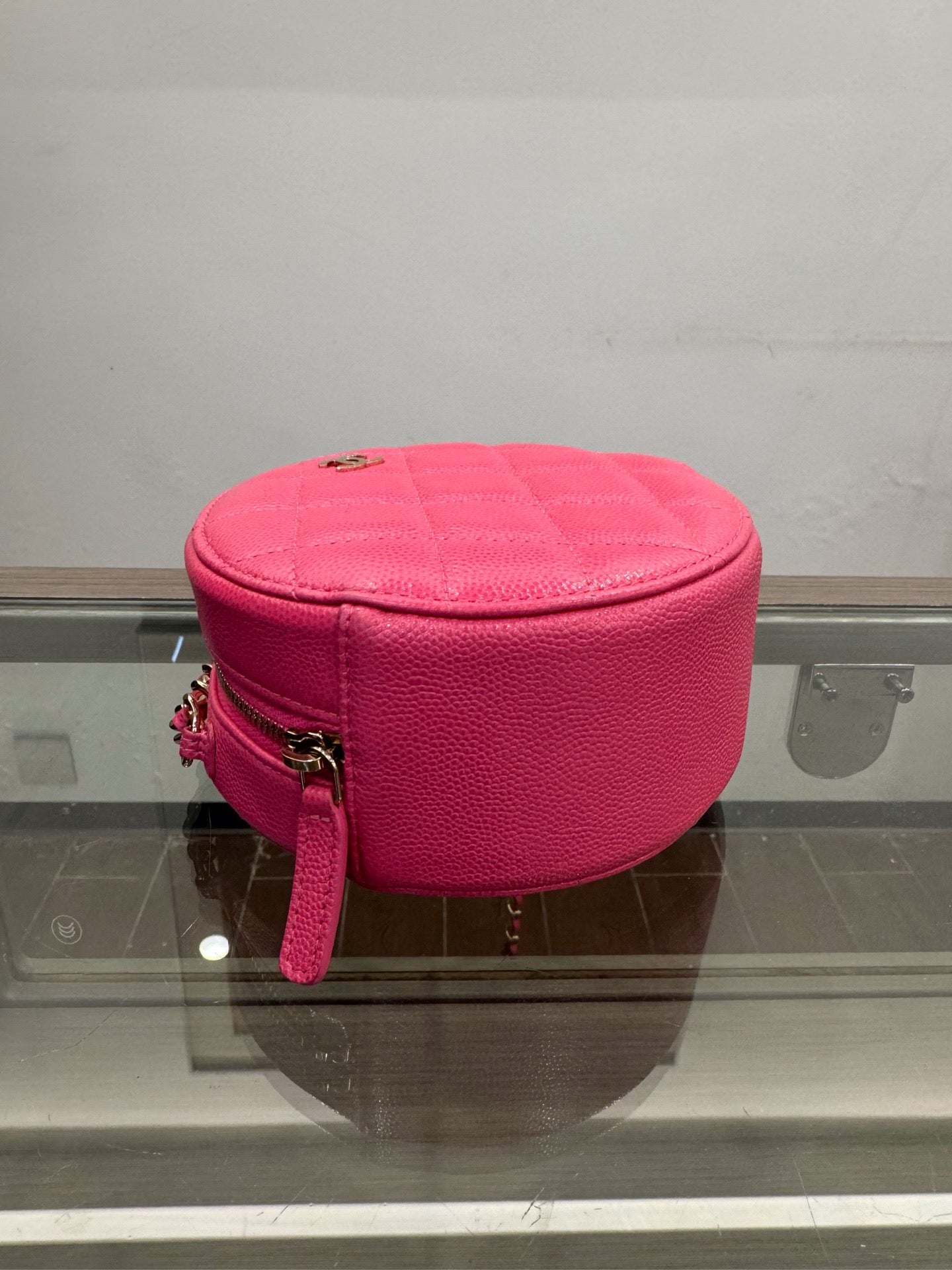 Chanel - Round Mini - Caviar leather - Pink - (mini)
