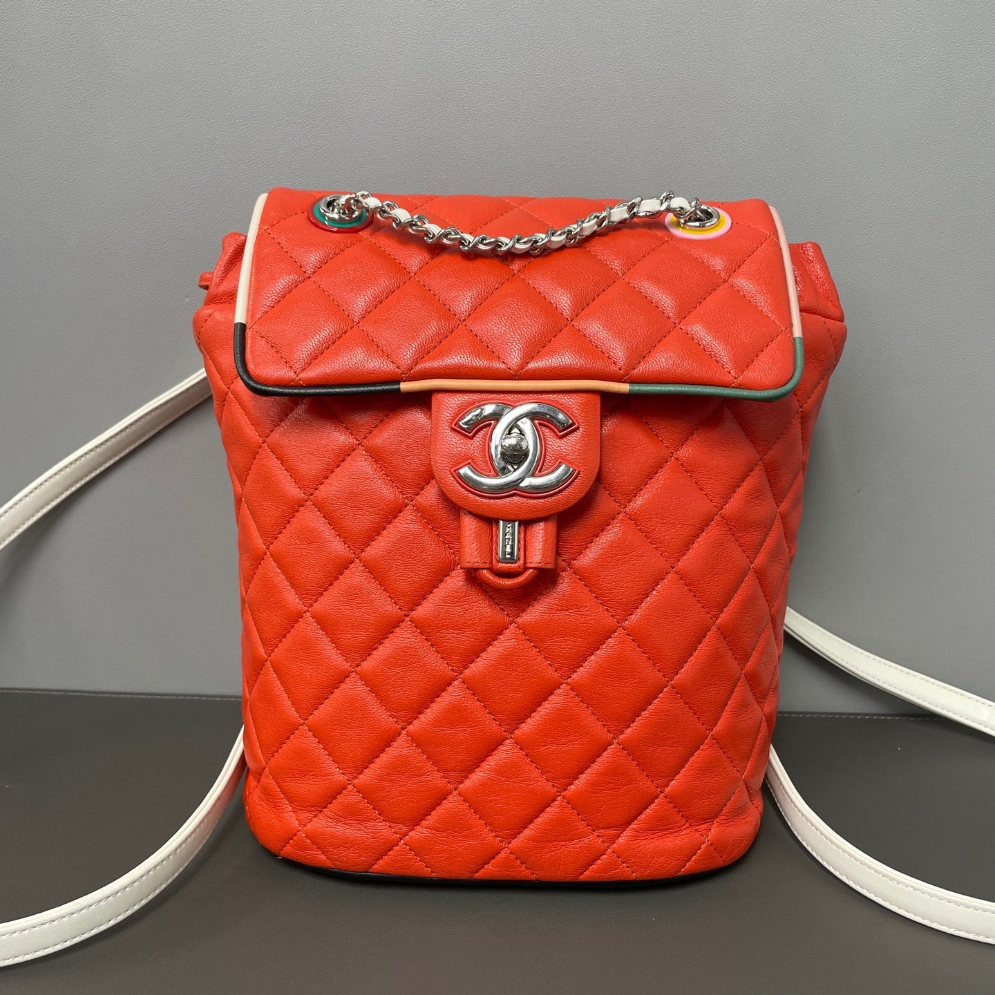 Chanel - Salzburg Backpack - Leather - Multicolour - (small)