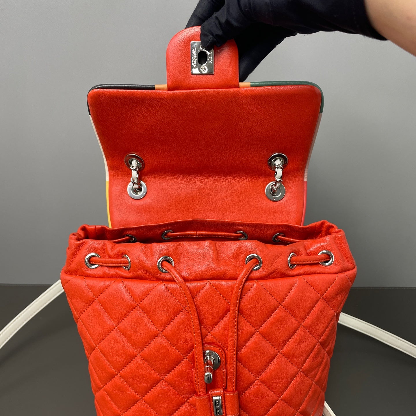 Chanel - Salzburg Backpack - Leather - Multicolour - (small)
