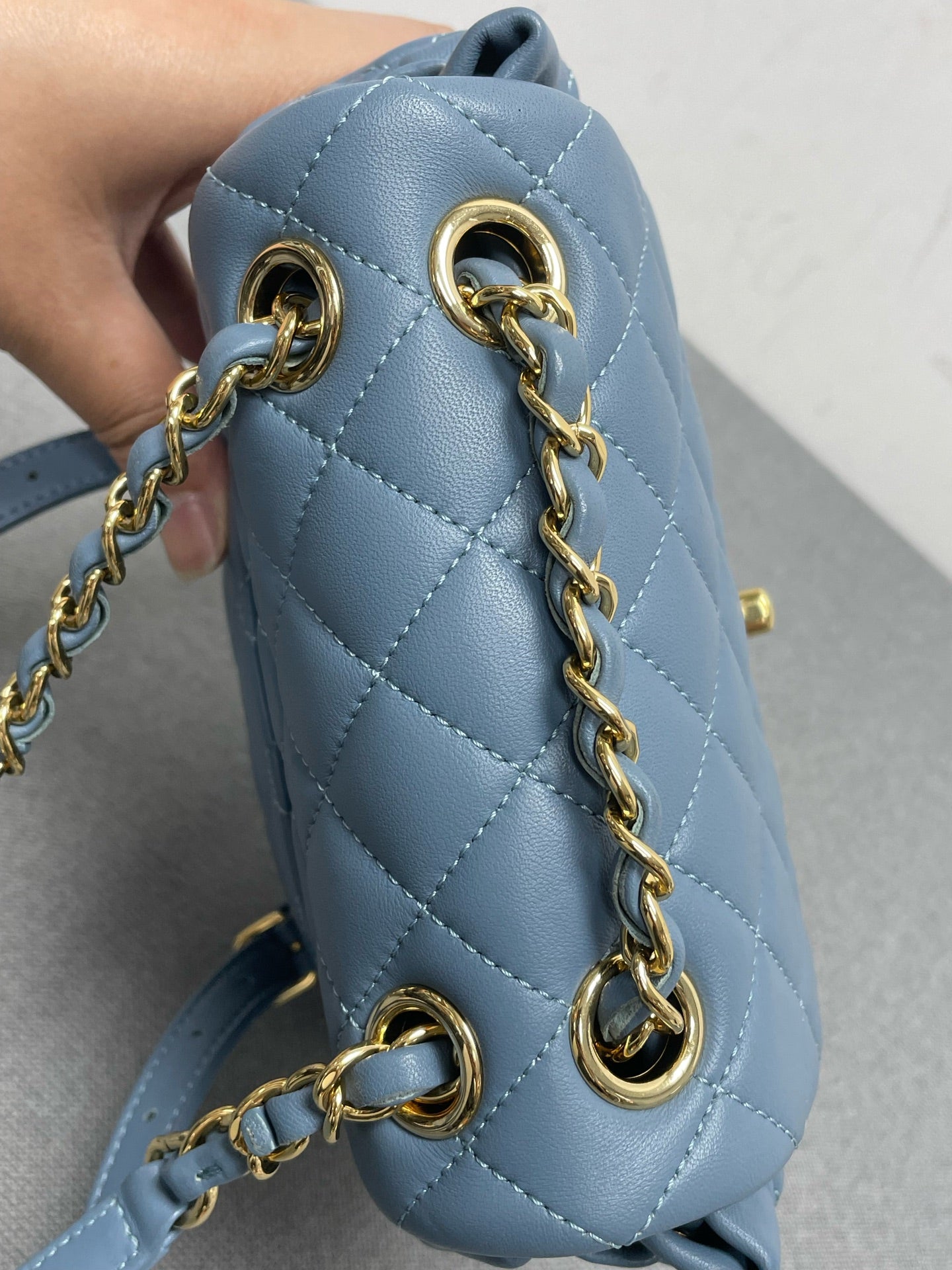 Chanel - Salzburg - Leather - Blue - (mini)