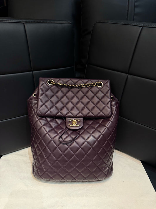 Chanel - Salzburg - Leather - Purple - (medium)