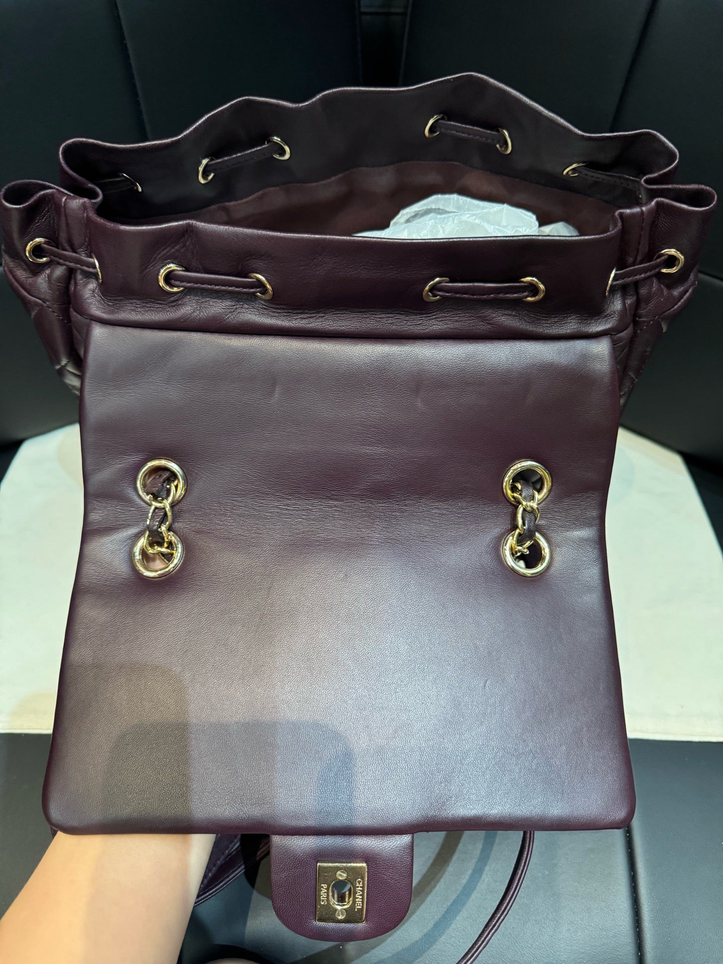 Chanel - Salzburg - Leather - Purple - (medium)