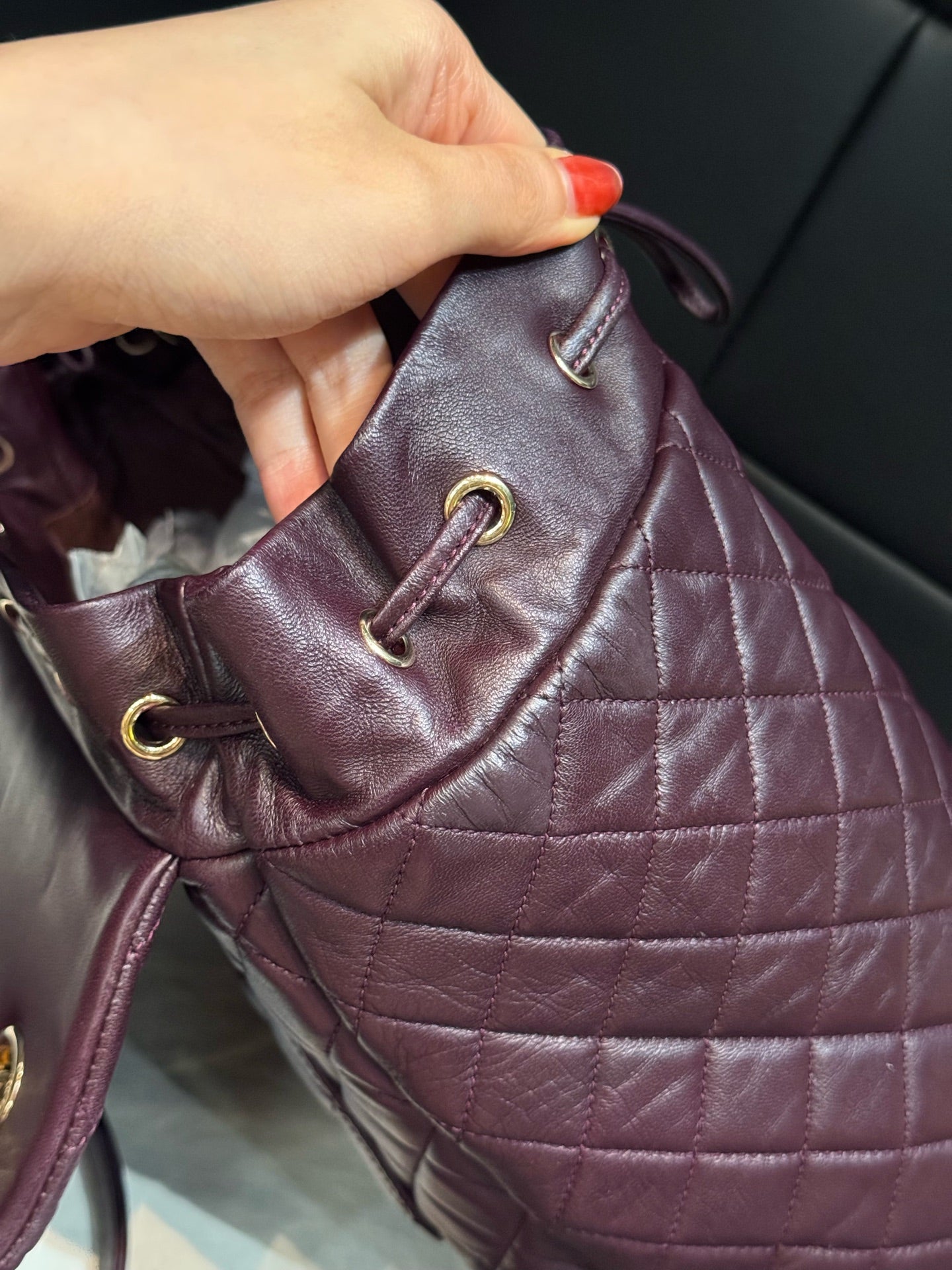 Chanel - Salzburg - Leather - Purple - (medium)