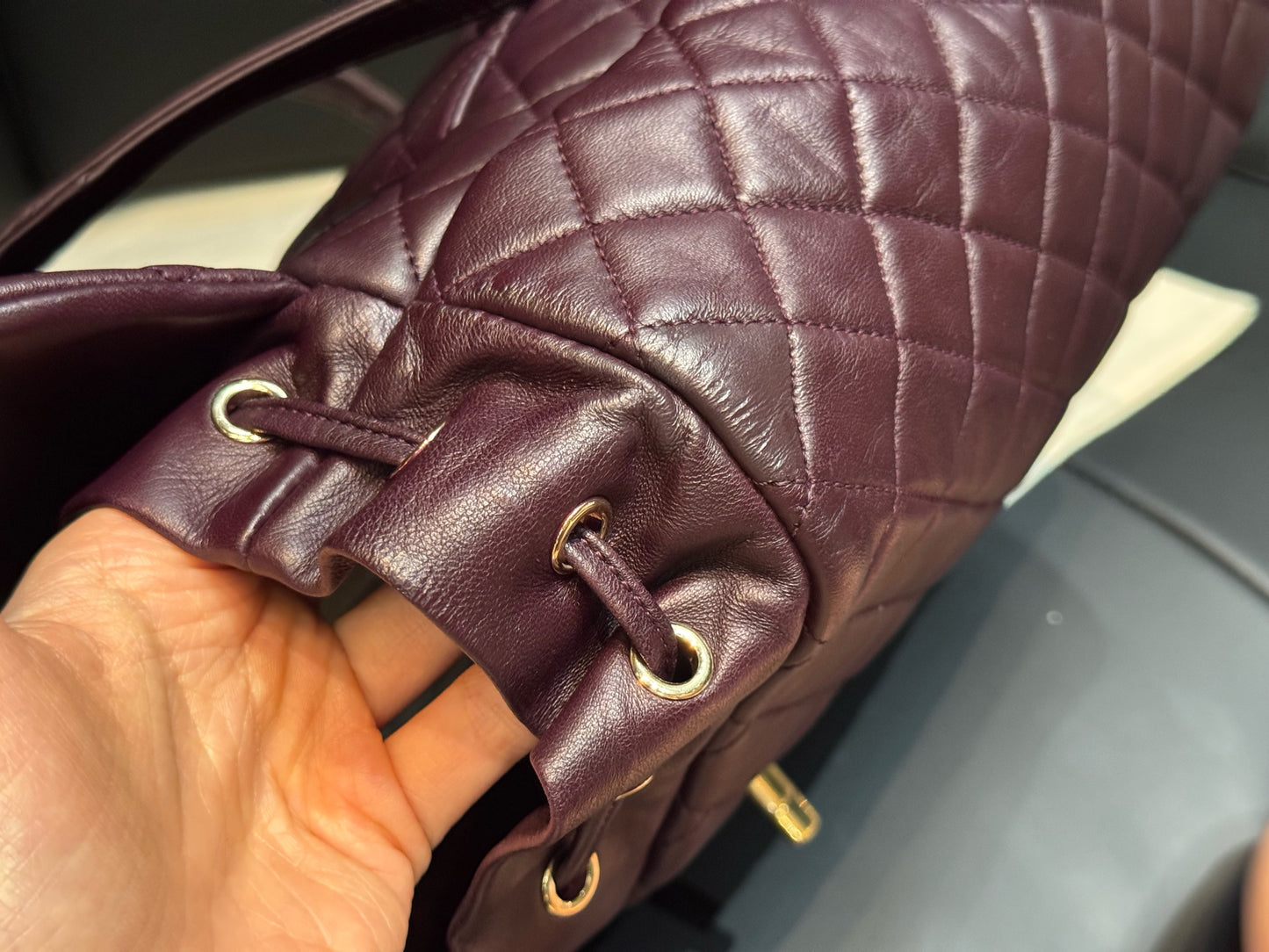 Chanel - Salzburg - Leather - Purple - (medium)