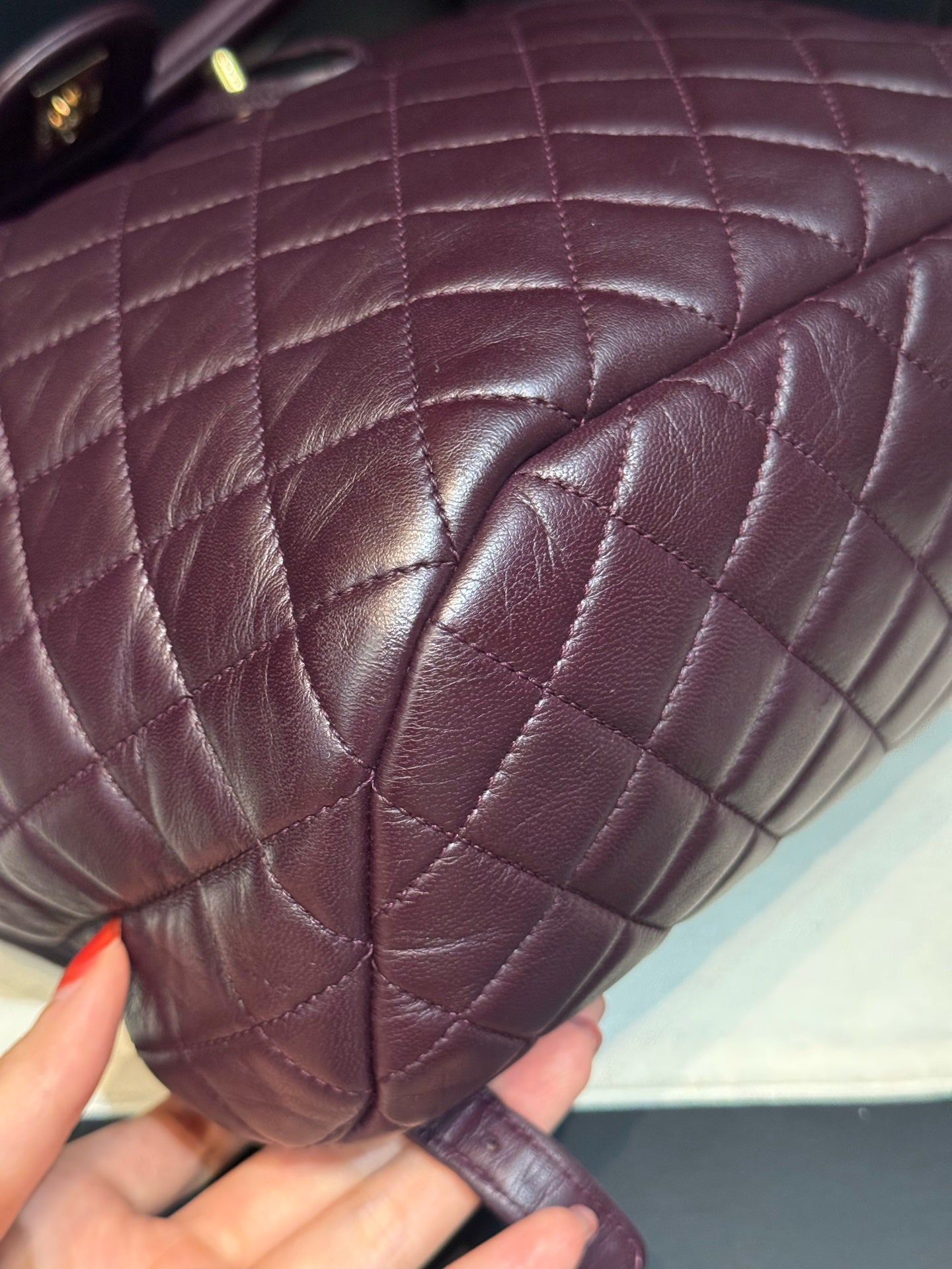 Chanel - Salzburg - Leather - Purple - (medium)