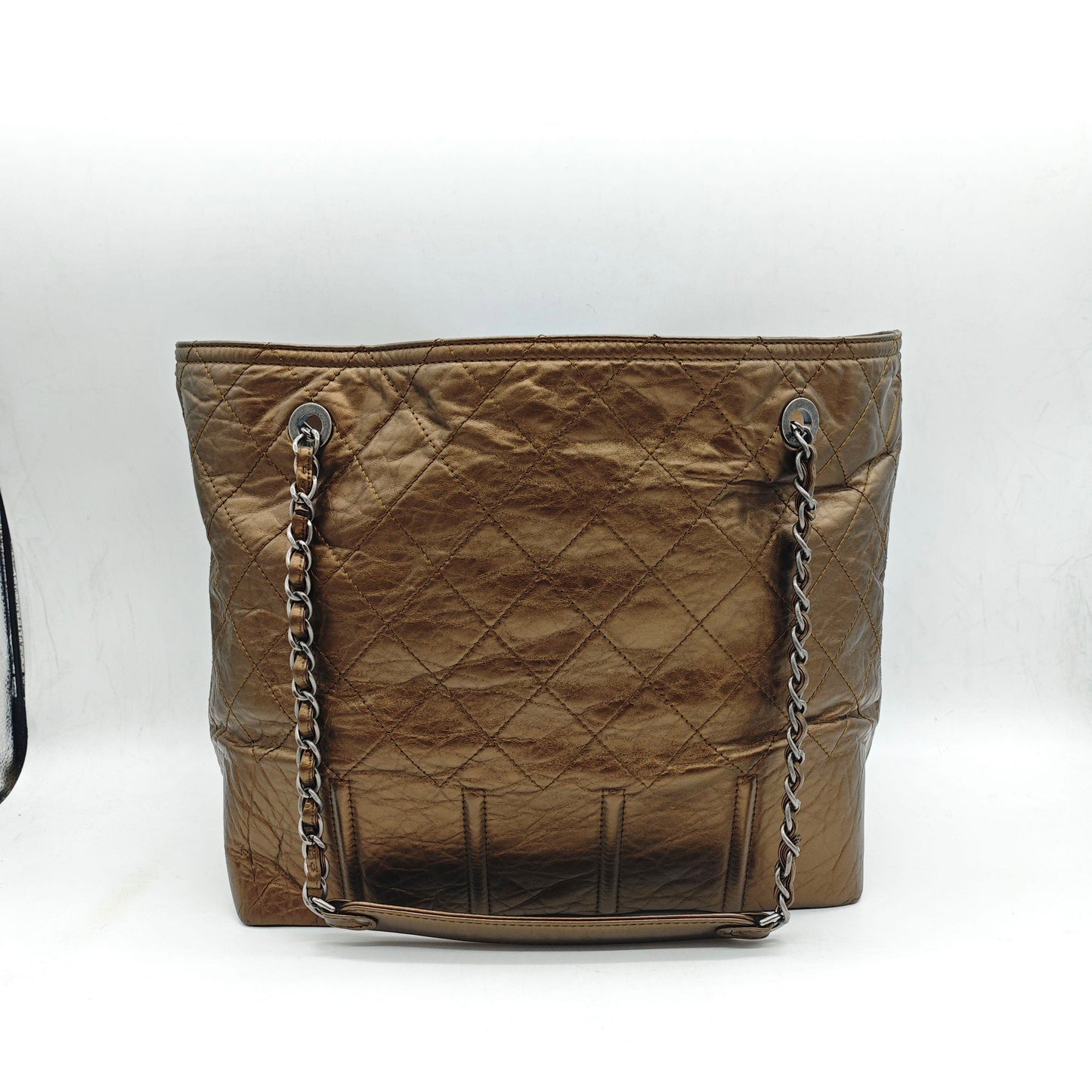 Chanel - Shopping Tote - Cowhide leather - Bronze - (large)