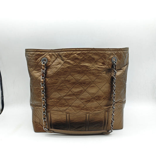 Chanel - Shopping Tote - Cowhide leather - Bronze - (large)