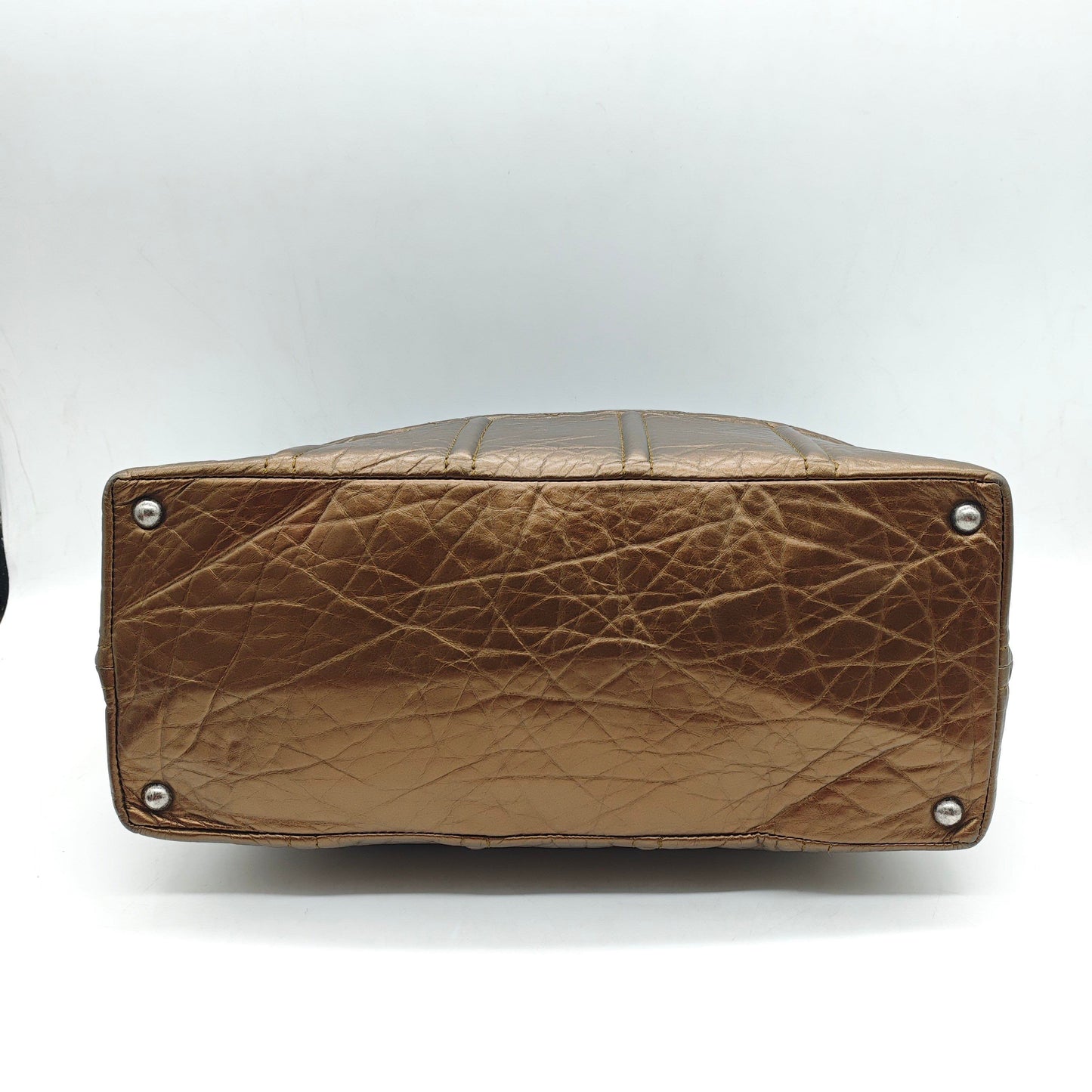 Chanel - Shopping Tote - Cowhide leather - Bronze - (large)
