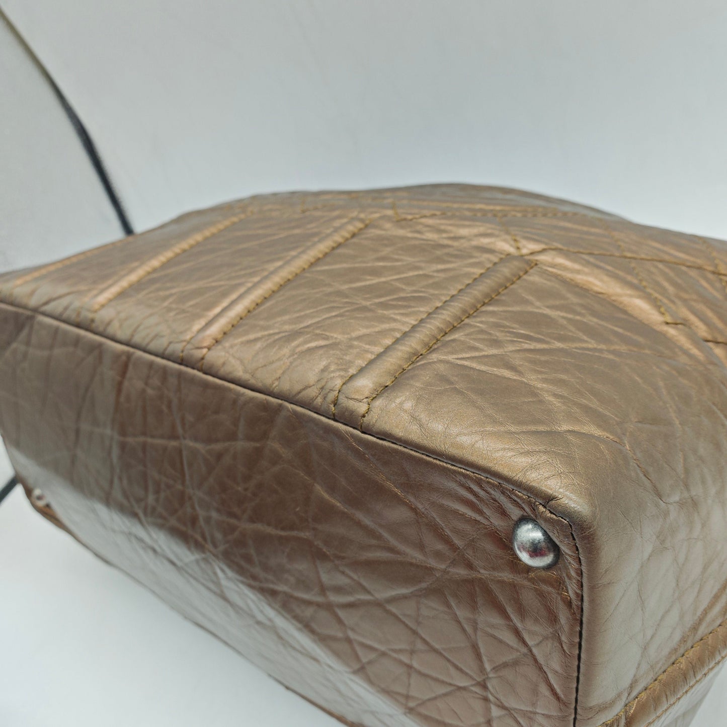 Chanel - Shopping Tote - Cowhide leather - Bronze - (large)