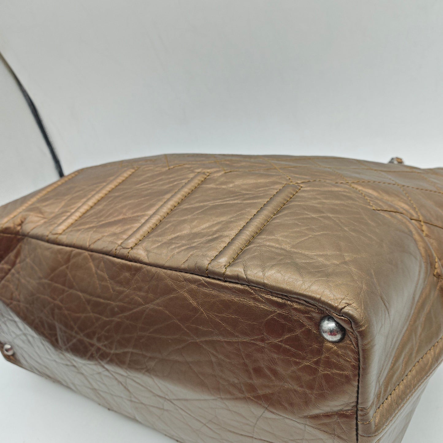 Chanel - Shopping Tote - Cowhide leather - Bronze - (large)