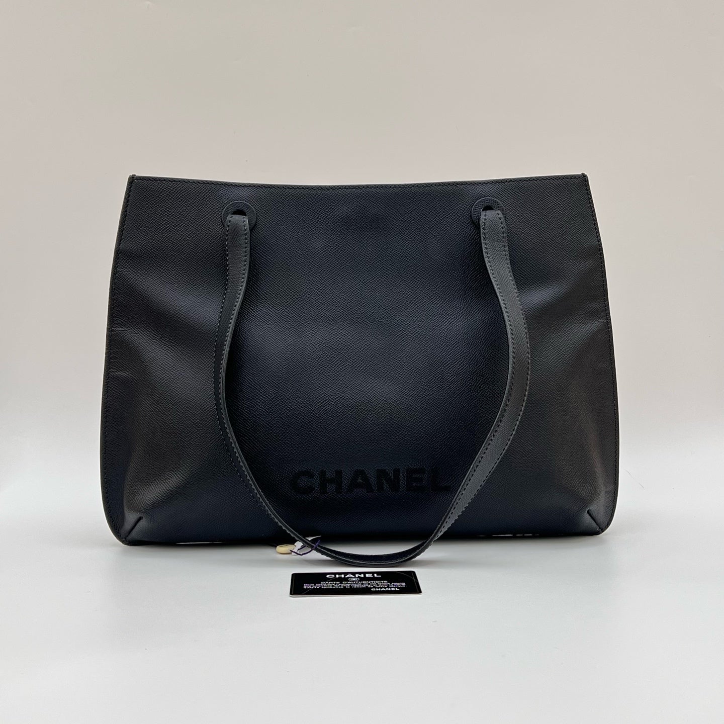 Chanel - Shopping Tote - Leather - Black - (Other)