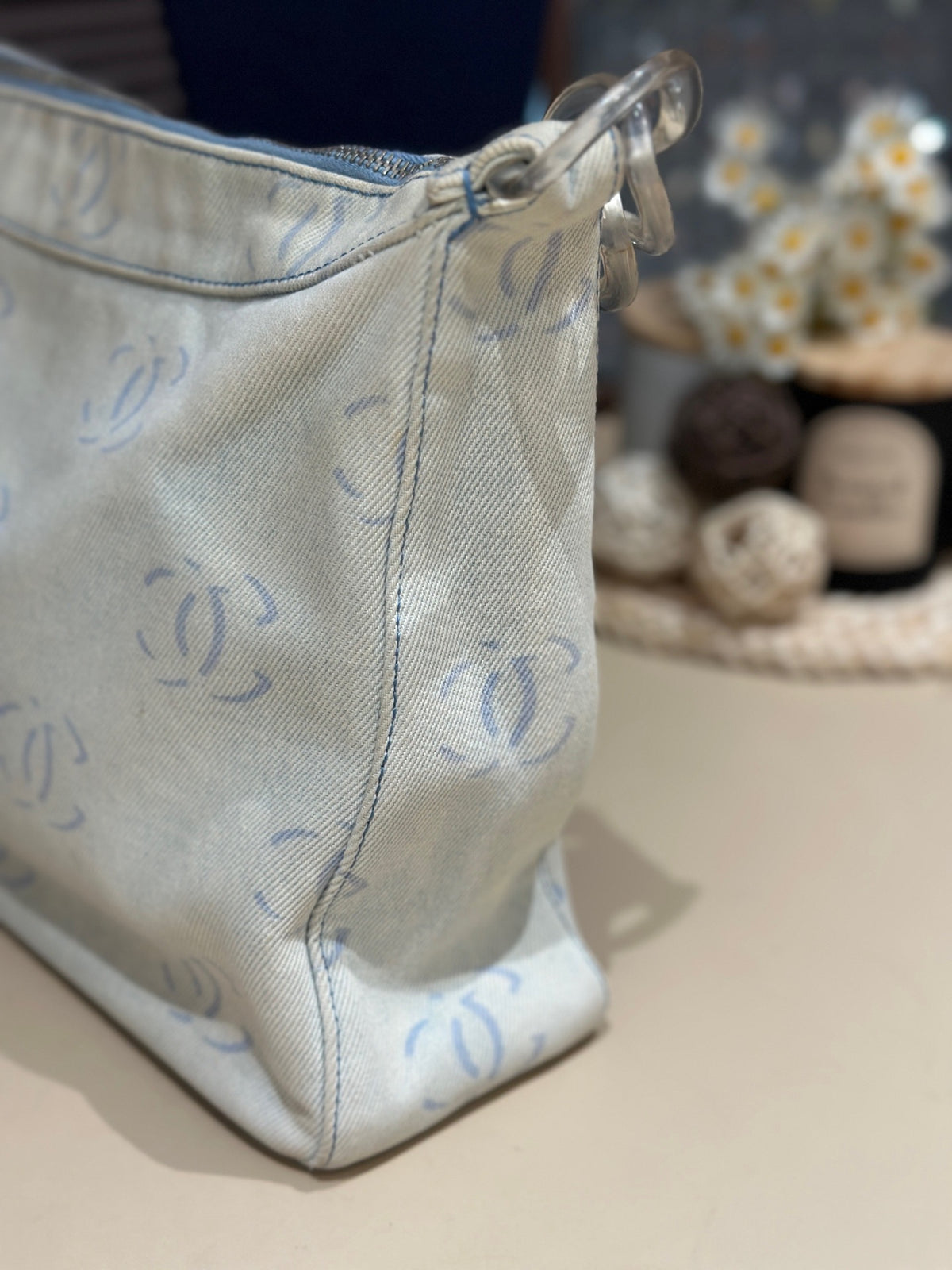 Chanel - Shoulder Bag - Denim - Jeans - Blue - (medium)