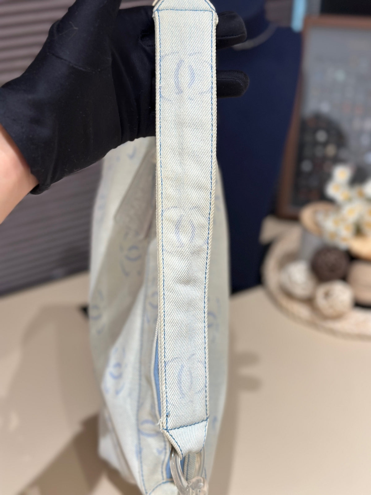 Chanel - Shoulder Bag - Denim - Jeans - Blue - (medium)
