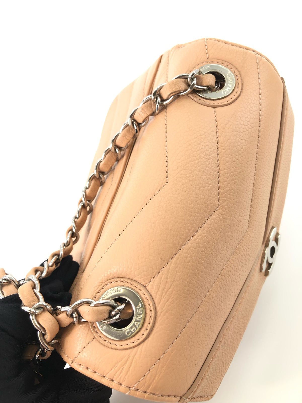 Chanel - Small Classic Flap - Leather - Pink - (mini)