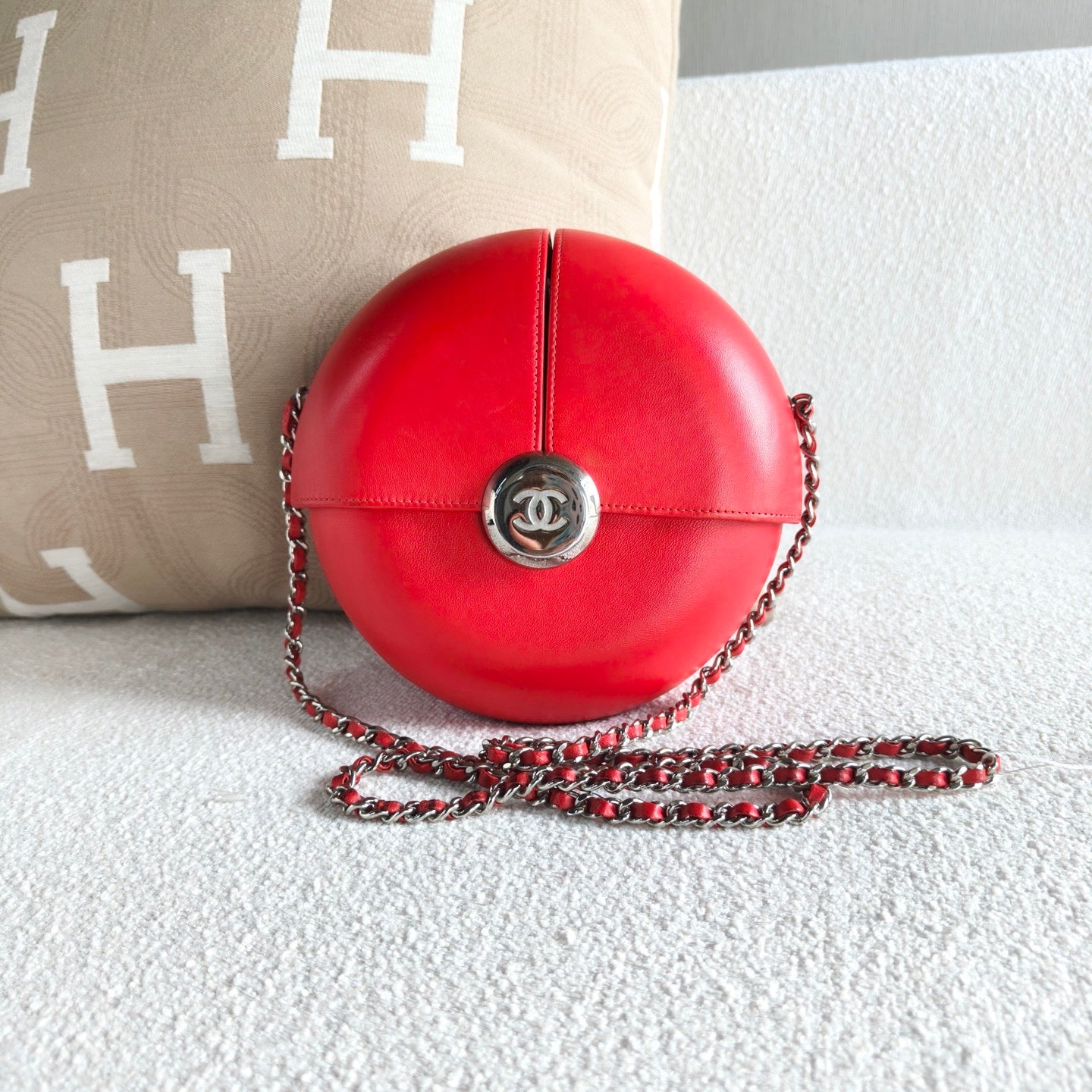 Chanel - Spirit Ball Chain Bag (Limited Edition) - Cowhide leather - Red - (mini)