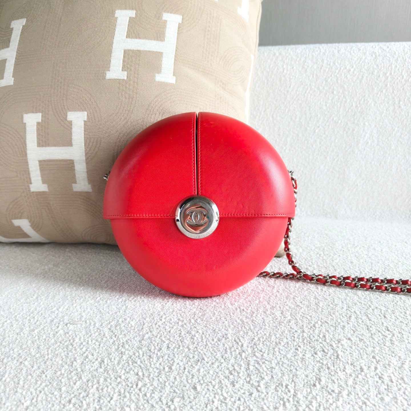Chanel - Spirit Ball Chain Bag (Limited Edition) - Cowhide leather - Red - (mini)