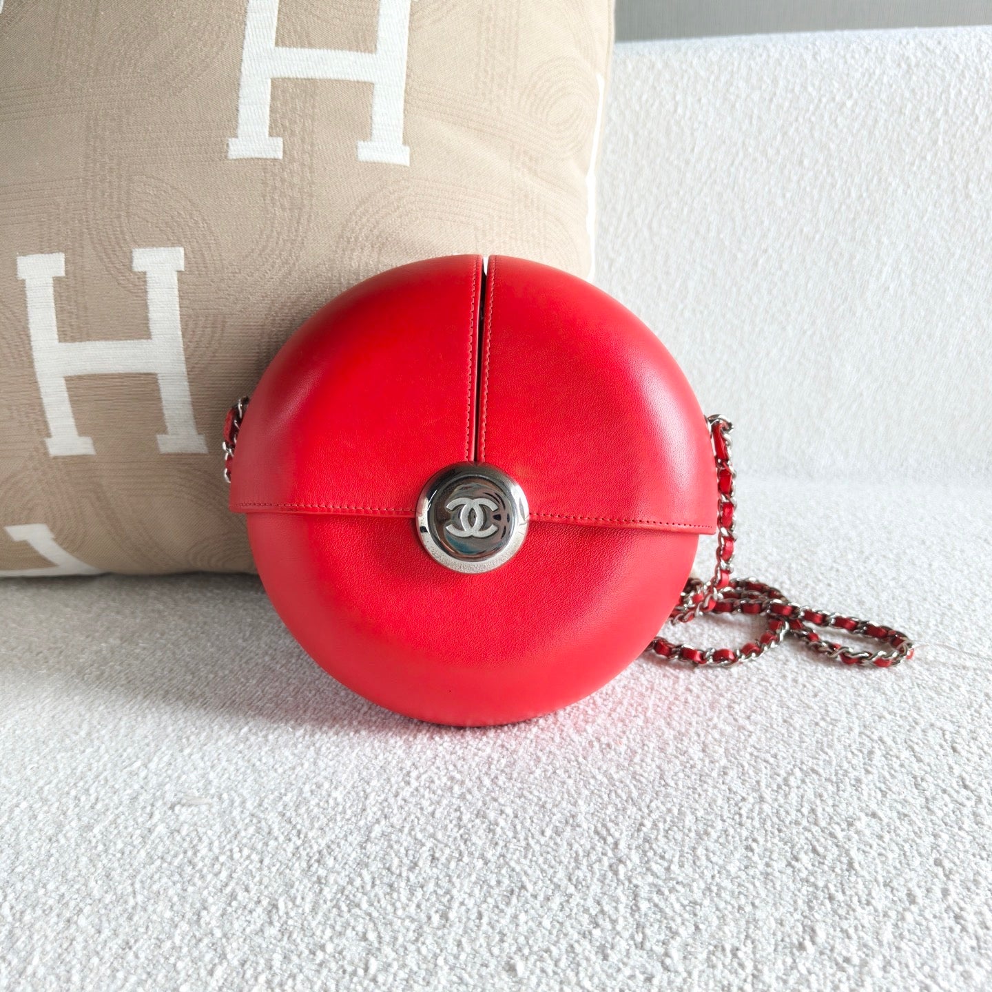 Chanel - Spirit Ball Chain Bag (Limited Edition) - Cowhide leather - Red - (mini)