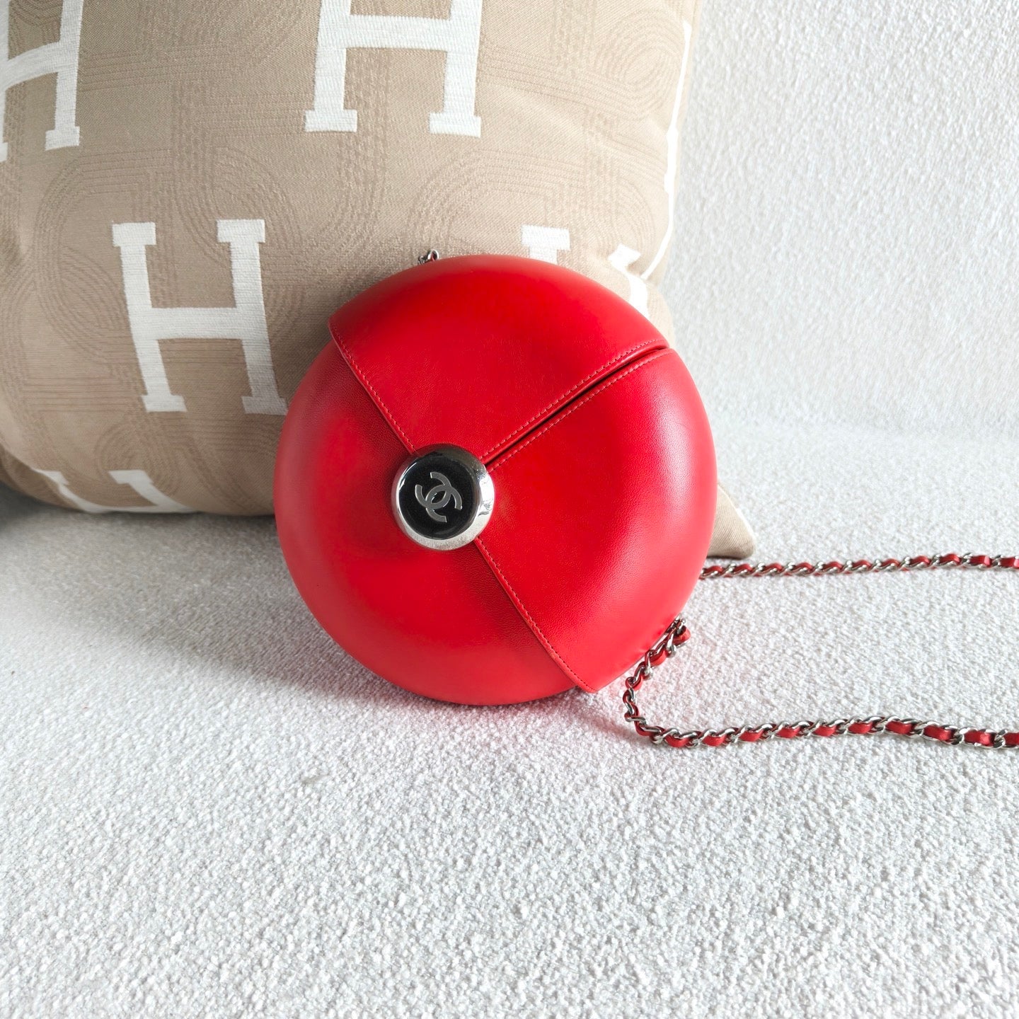 Chanel - Spirit Ball Chain Bag (Limited Edition) - Cowhide leather - Red - (mini)