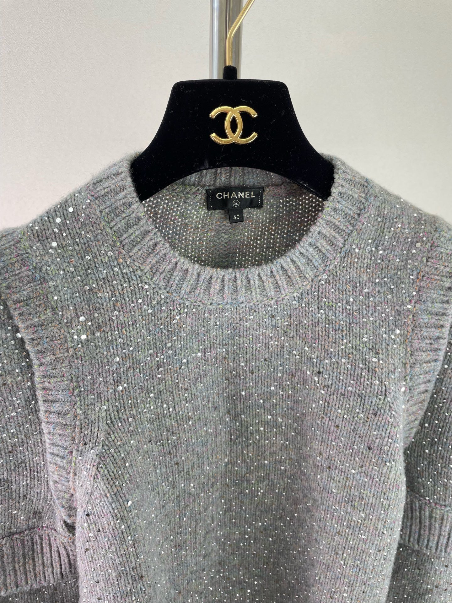 Chanel - Starry Sky - Wool - Grey - (40)