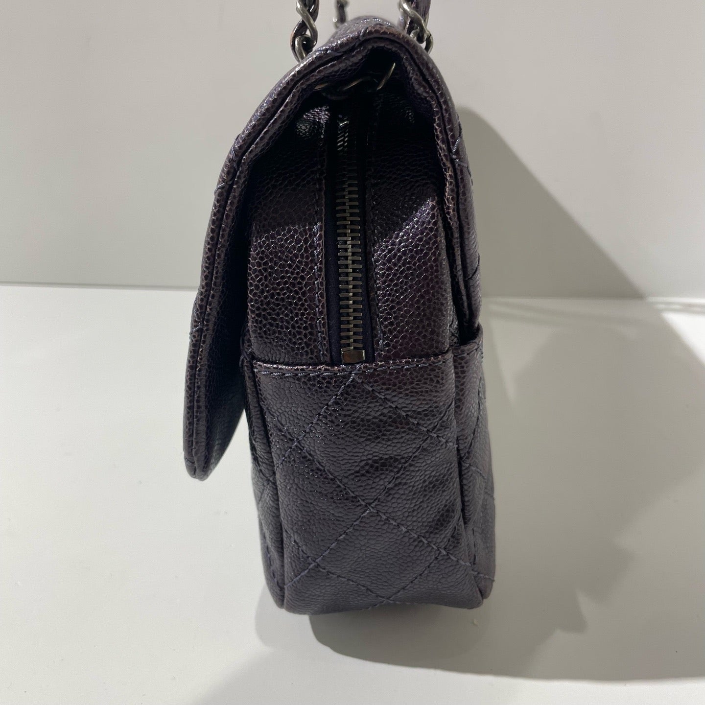 Chanel - Timeless/Classique - Calfskin - Purple - (large)
