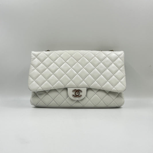 Chanel - Timeless/Classique - Calfskin - White - (large)