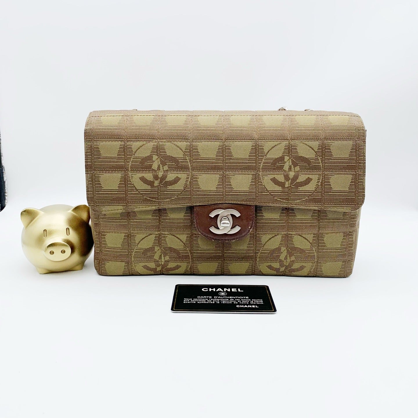 Chanel - Timeless/Classique - Cloth - Brown - (medium)