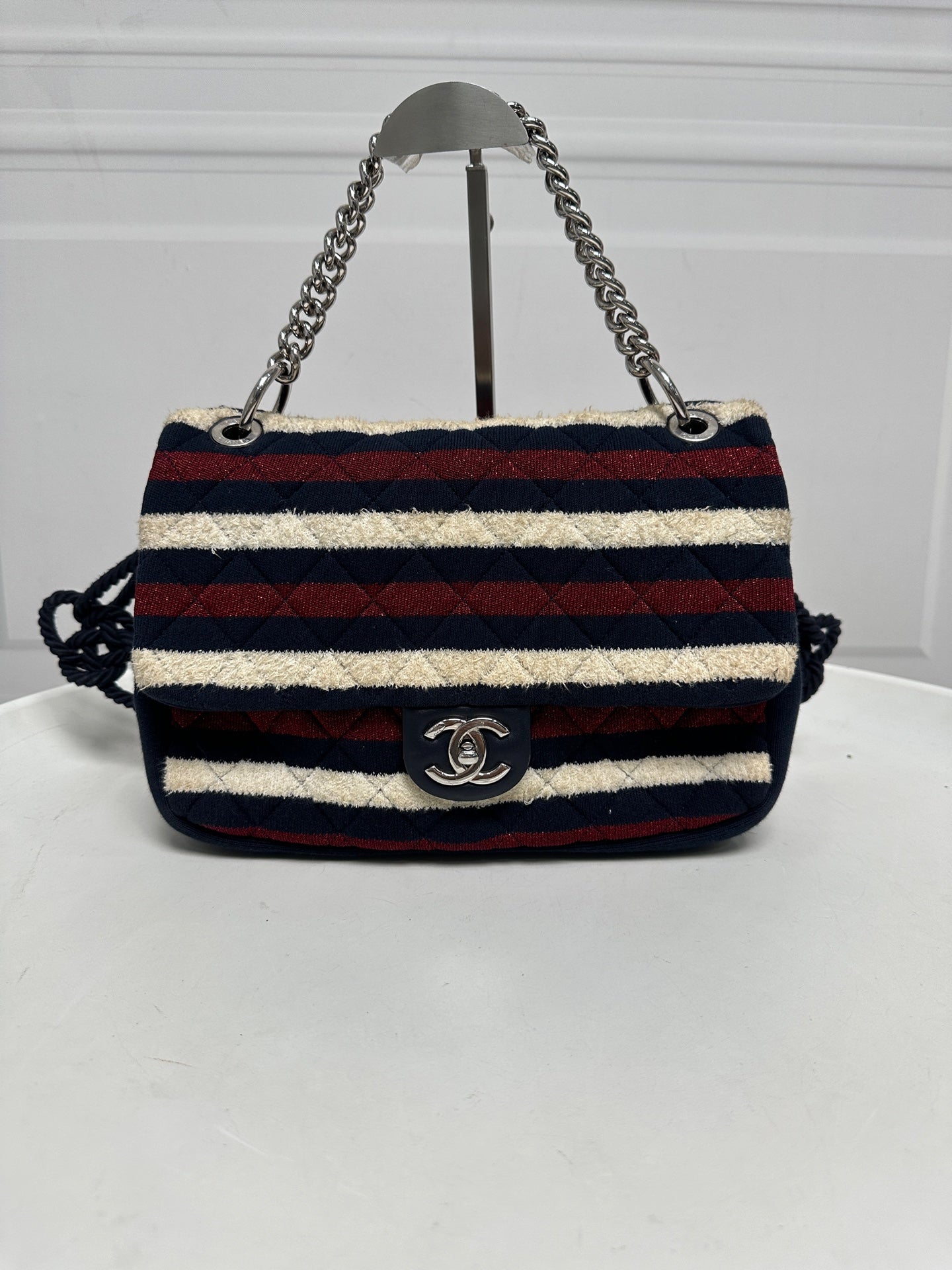 Chanel - Timeless/Classique - Cloth - Navy - (medium)