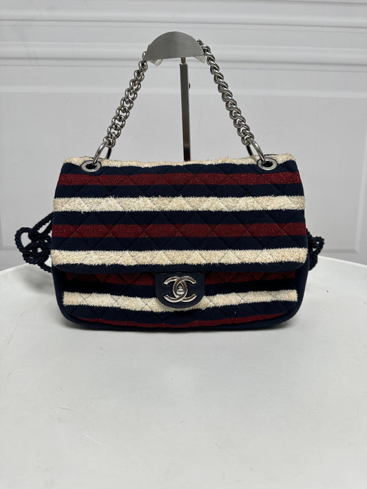 Chanel - Timeless/Classique - Cloth - Navy - (medium)