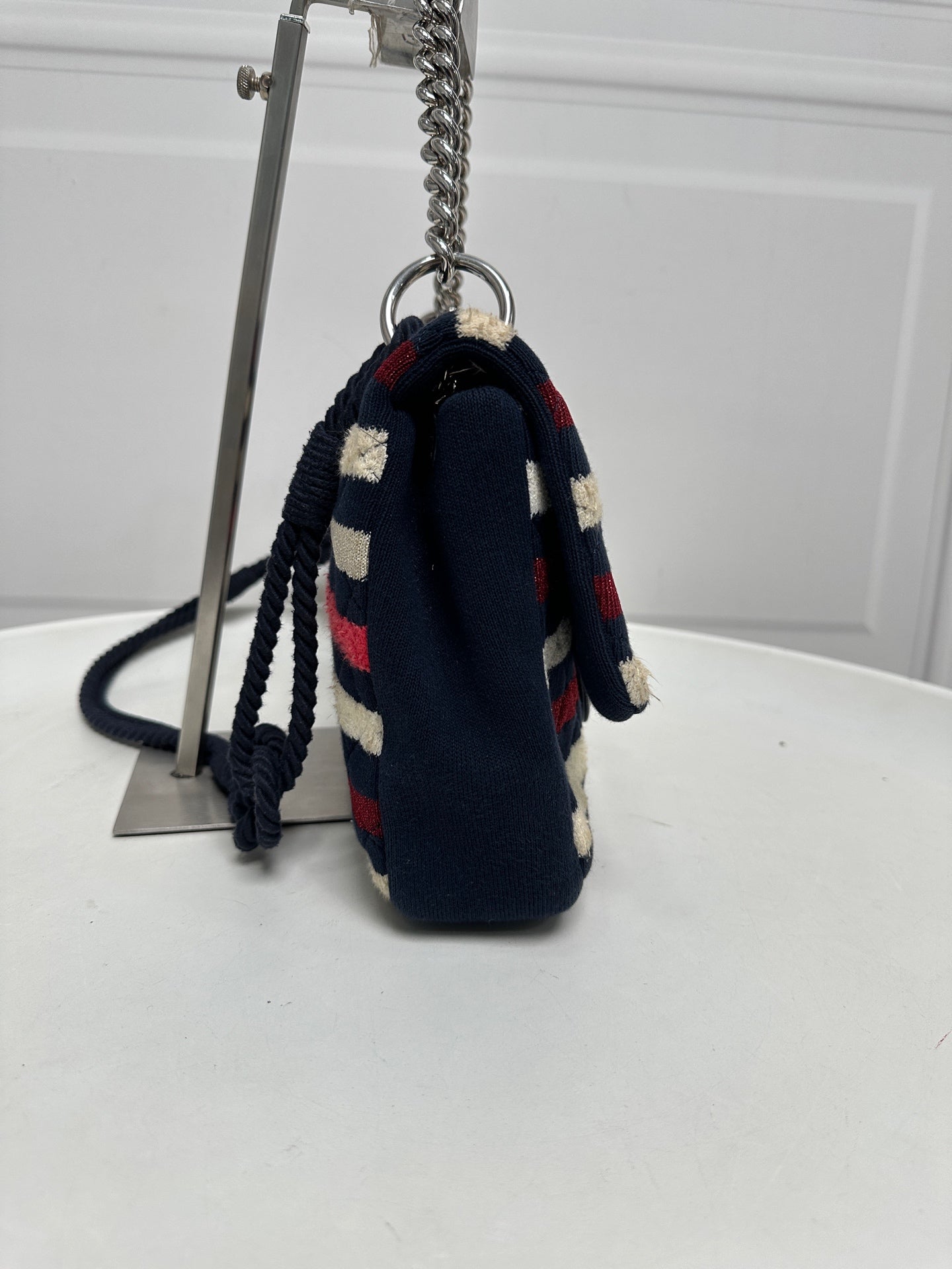 Chanel - Timeless/Classique - Cloth - Navy - (medium)