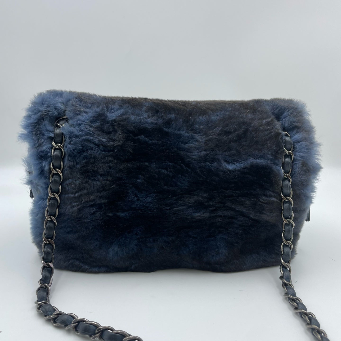 Chanel - Timeless/Classique - Fur - Rabbit - Blue - (medium)