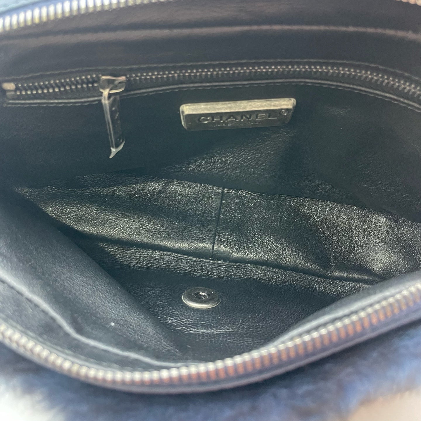 Chanel - Timeless/Classique - Fur - Rabbit - Blue - (medium)