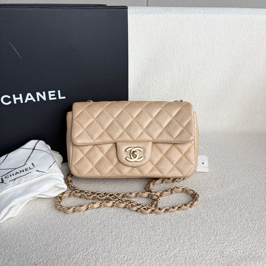 Chanel - Timeless/Classique - Leather - Beige - (mini)
