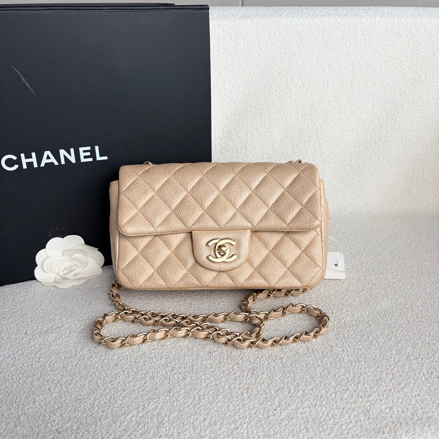 Chanel - Timeless/Classique - Leather - Beige - (mini)