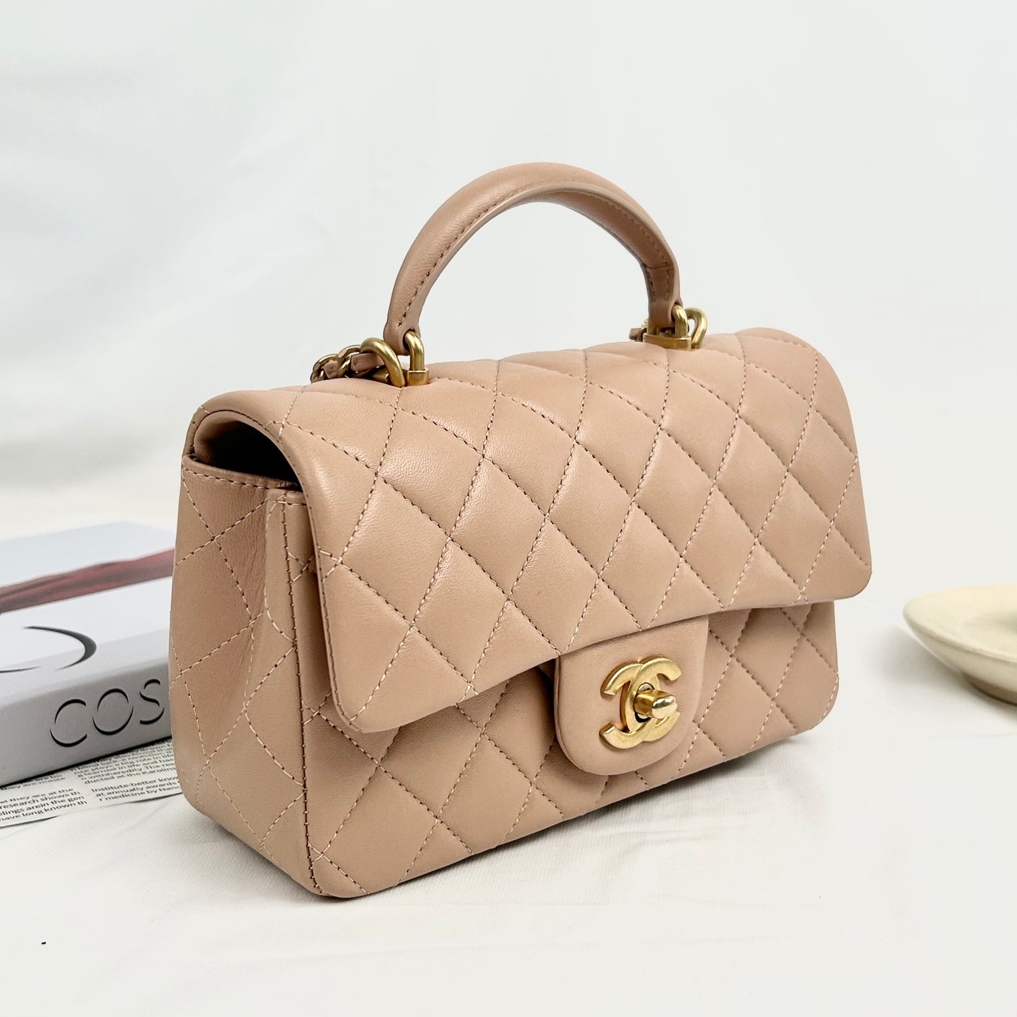 Chanel - Timeless/Classique - Leather - Beige - (mini)