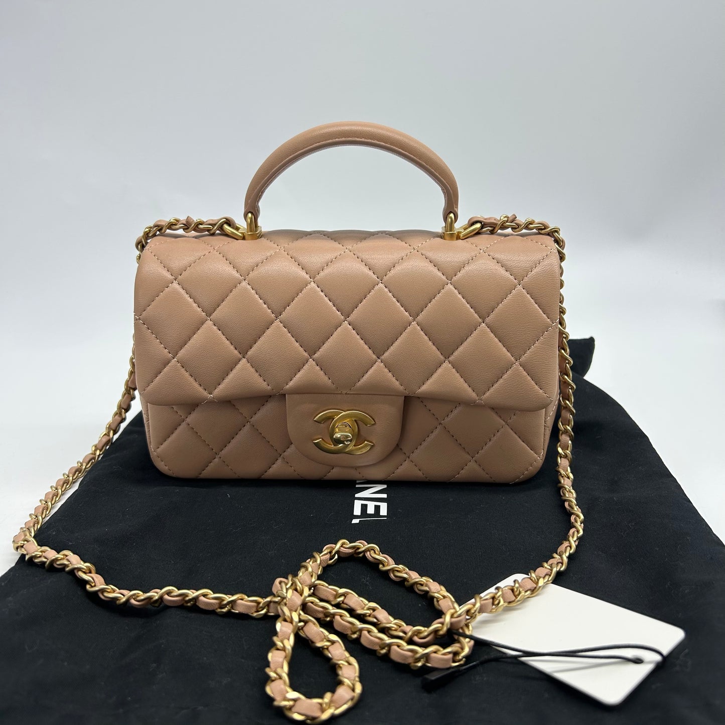 Chanel - Timeless/Classique - Leather - Beige - (mini)