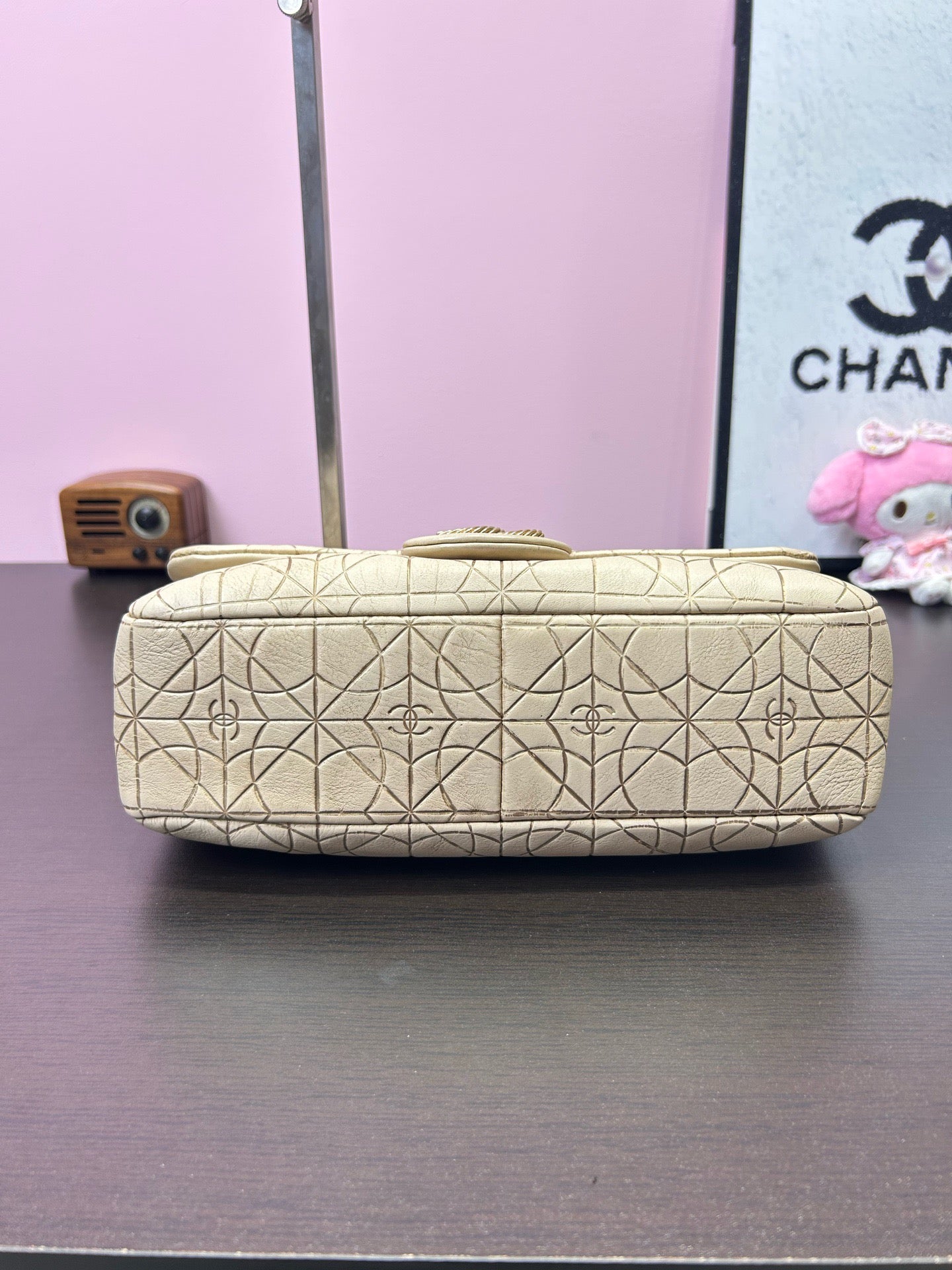 Chanel - Timeless/Classique - Leather - Beige - (small)
