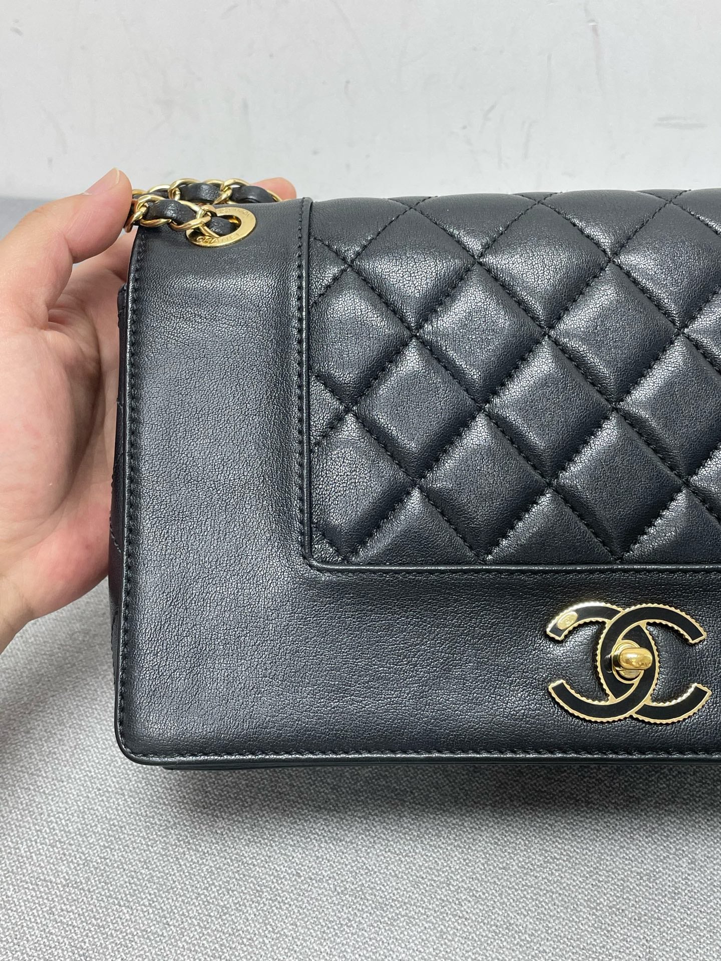 Chanel - Timeless/Classique - Leather - Black - (Large)