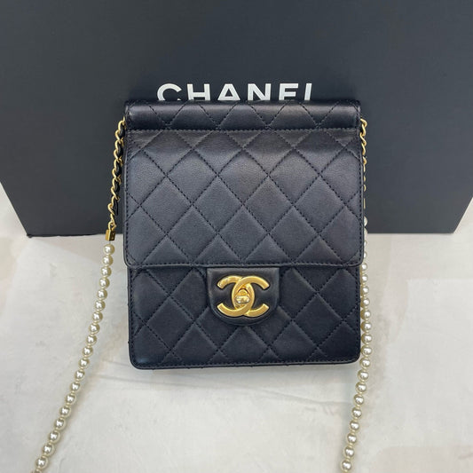 Chanel - Timeless/Classique - Leather - Black - (mini)