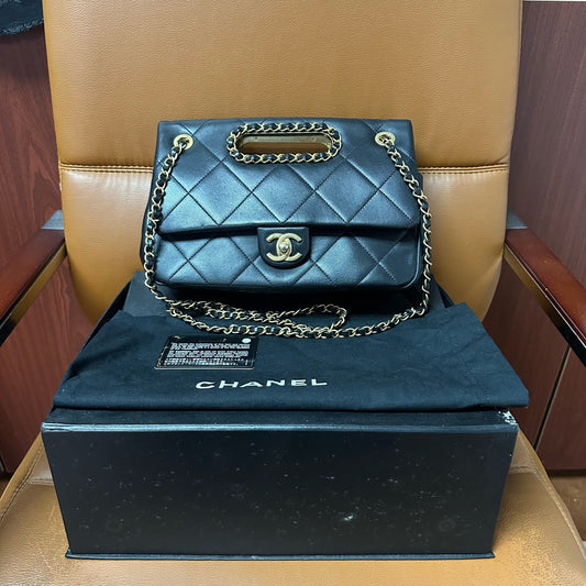 Chanel - Timeless/Classique - Leather - Black - (small)