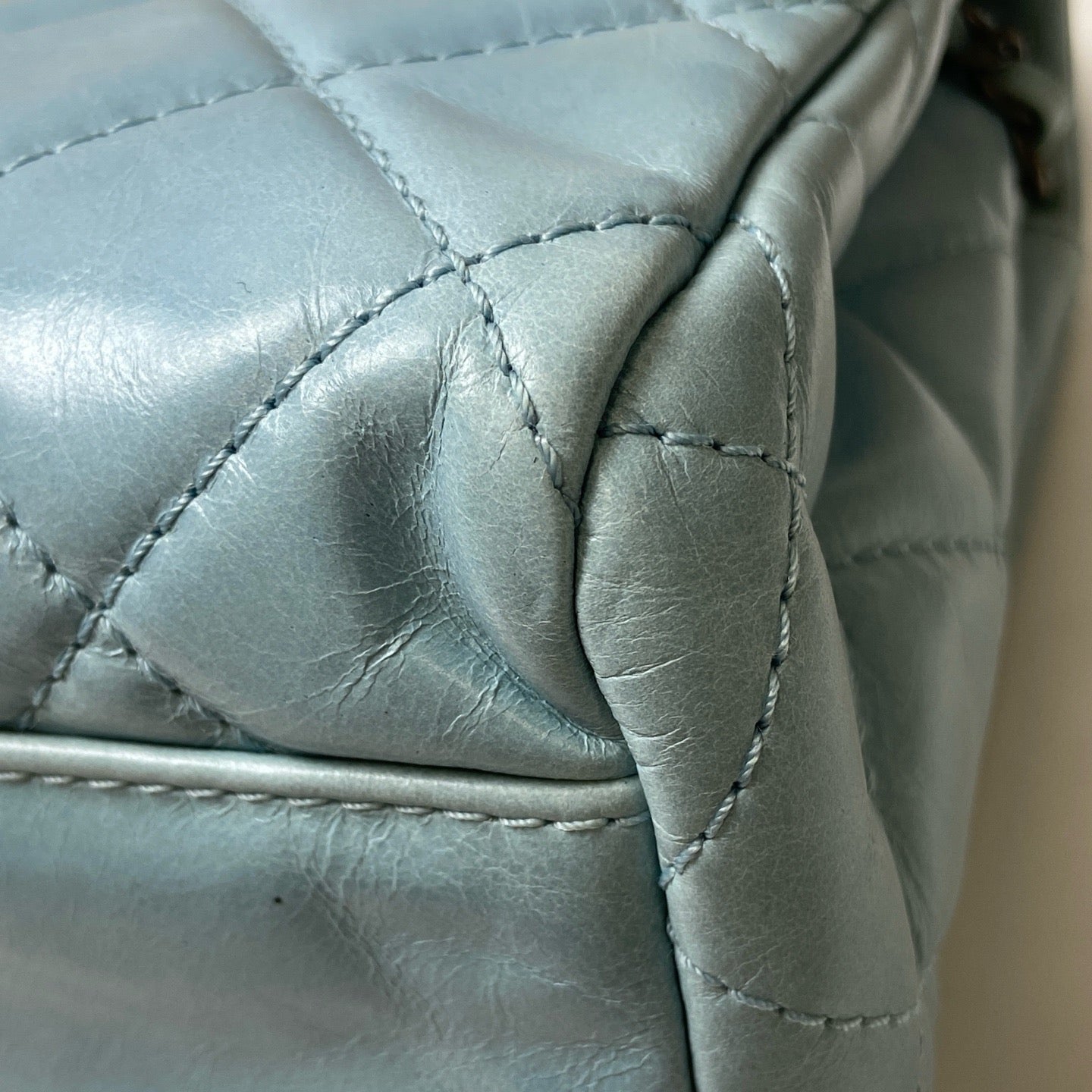 Chanel - Timeless/Classique - Leather - Blue - (large)