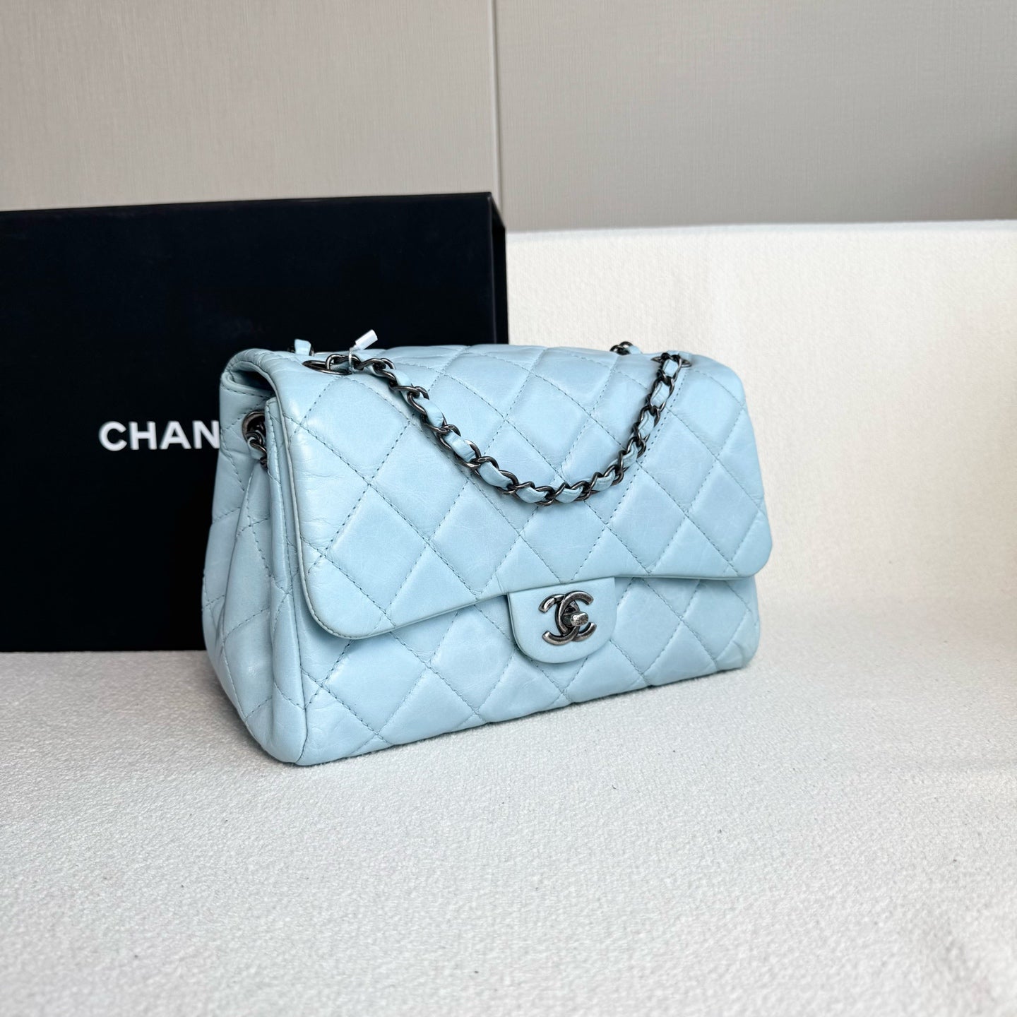 Chanel - Timeless/Classique - Leather - Blue - (large)