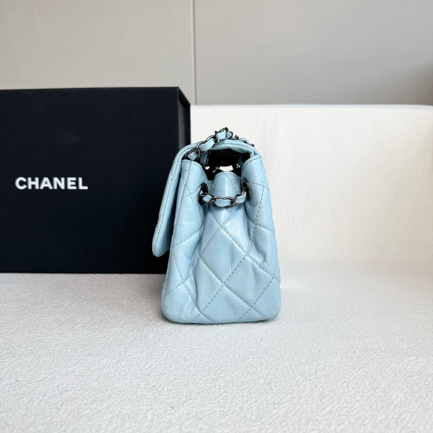 Chanel - Timeless/Classique - Leather - Blue - (large)