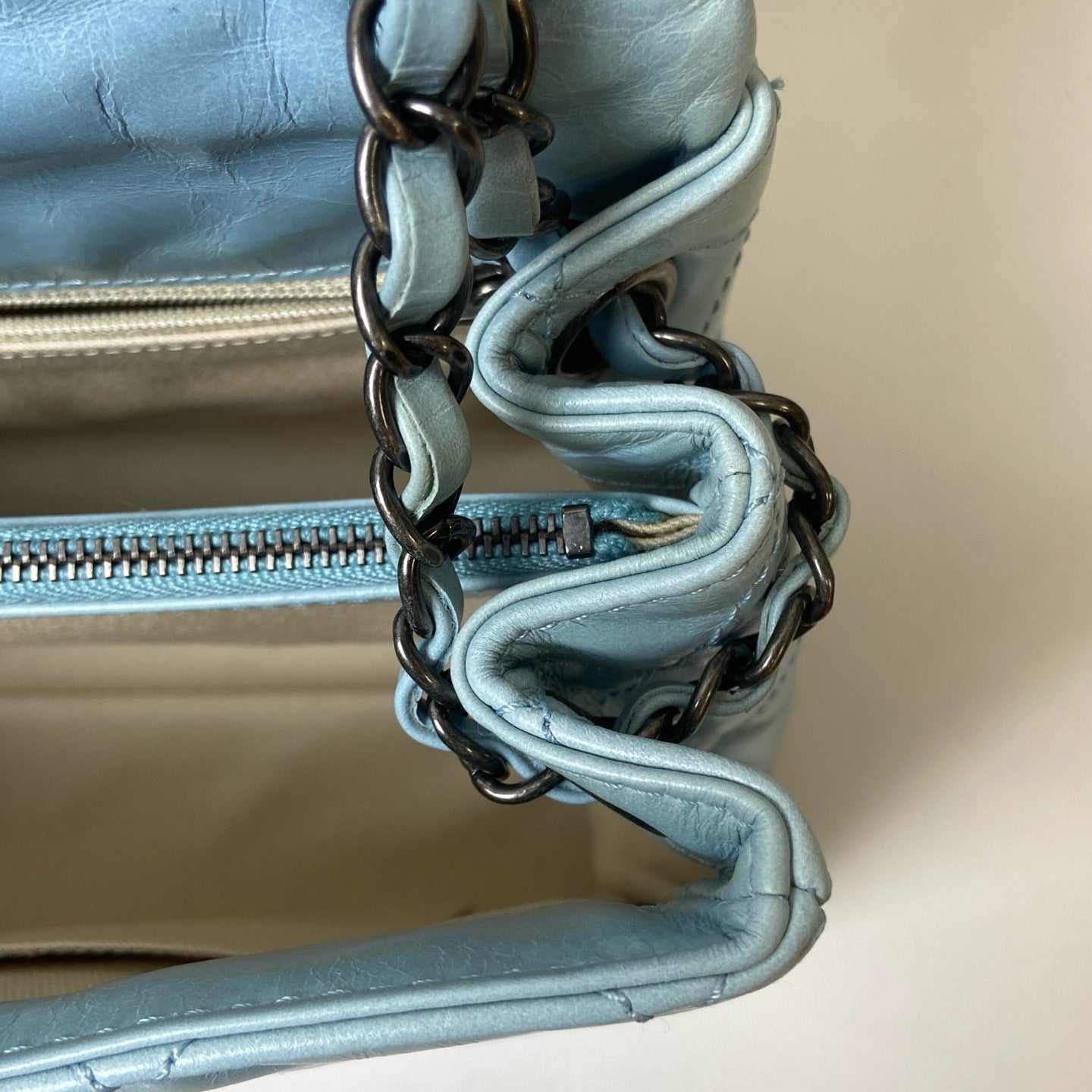 Chanel - Timeless/Classique - Leather - Blue - (large)