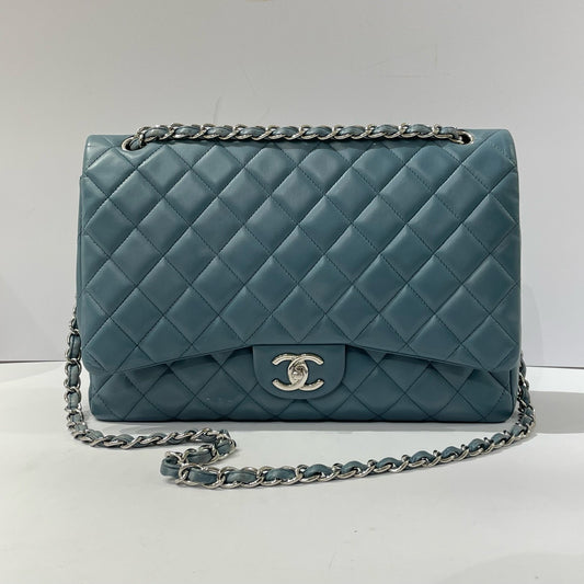 Chanel - Timeless/Classique - Leather - Blue - (maxi)